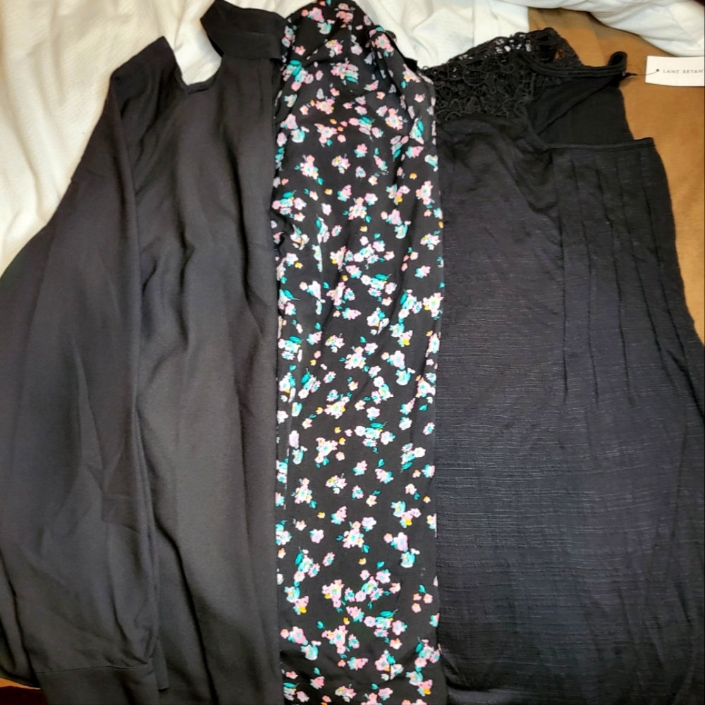 Lane Bryant 3 top bundle Size 14.  2-NWT and 1-EUC